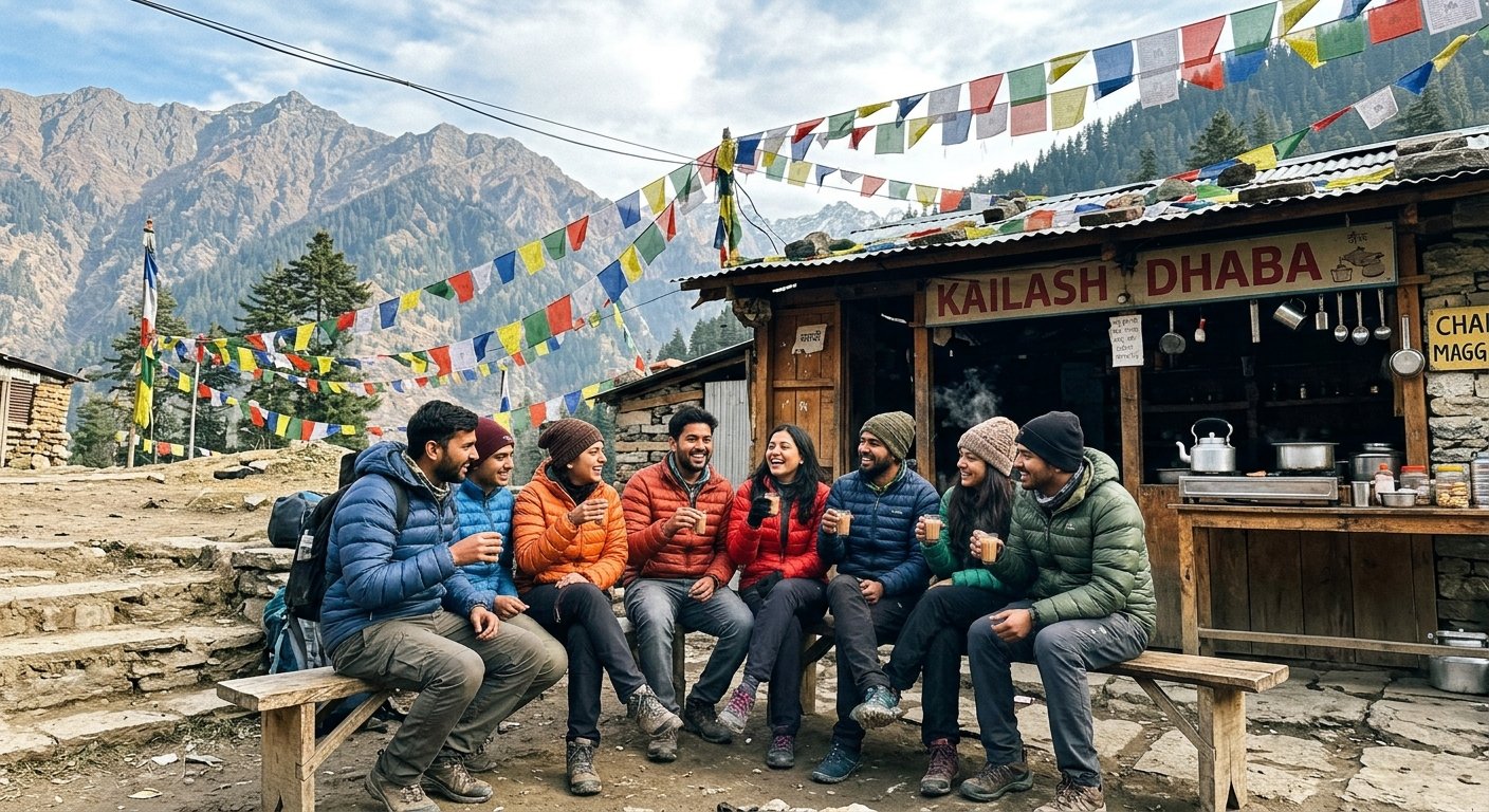 Chai break at the mountain dhaba